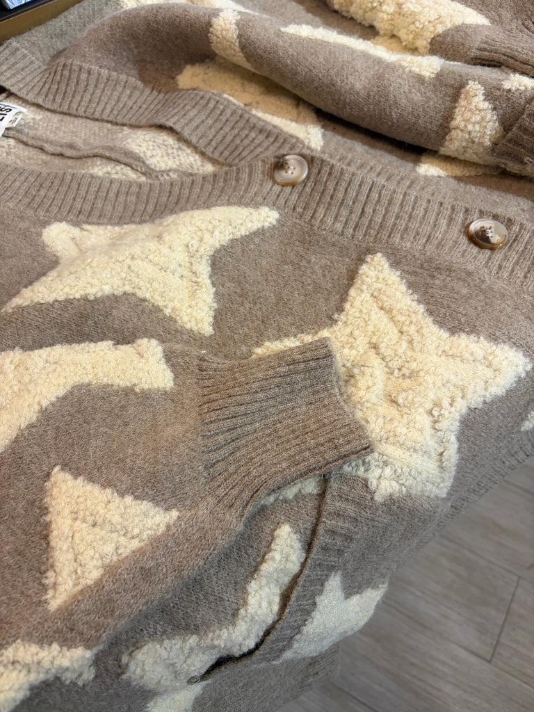 Oversized Star Cardigan