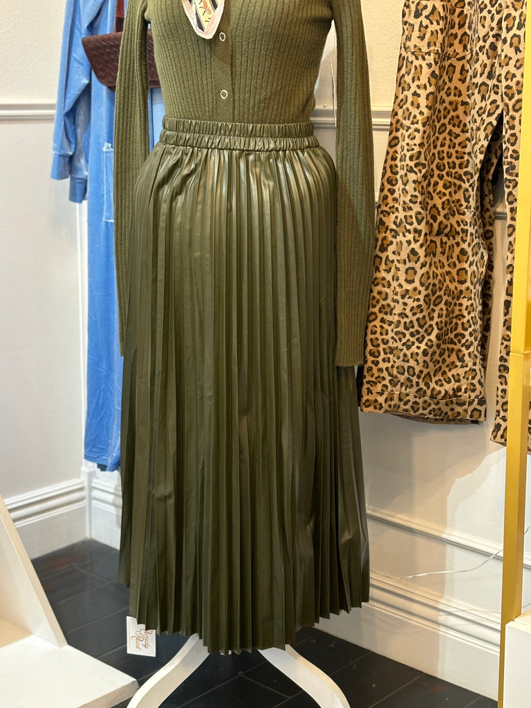 Faux Leather Skirt