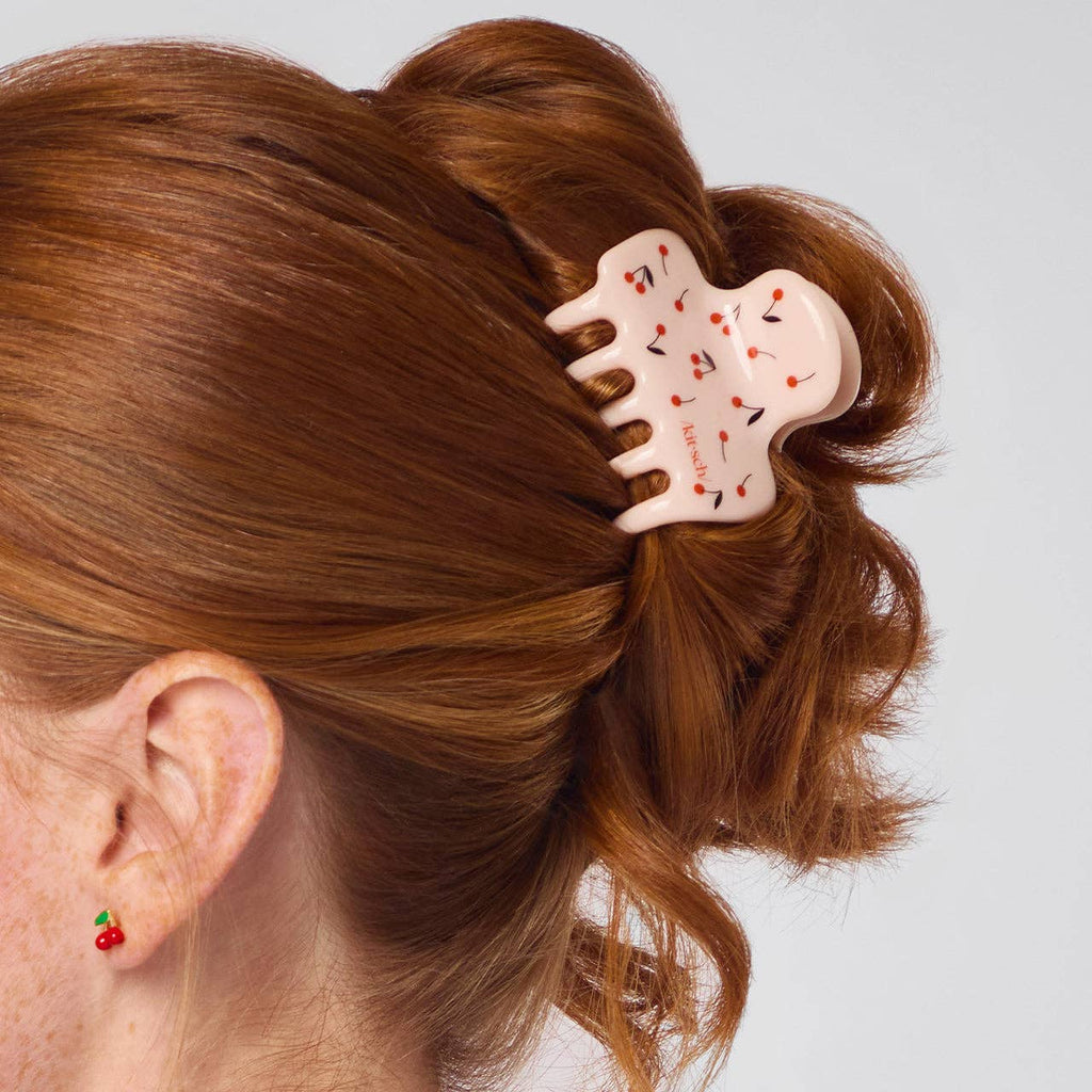 Recycled Plastic Medium Cloud Clip Cherry Print