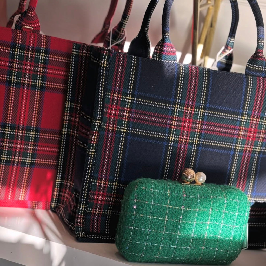 Mabel Minaudiere Tweed Clutch