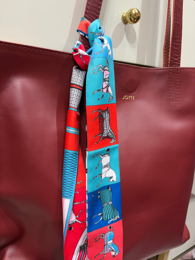 Horse Colorful Stripe & Block Print Scarf