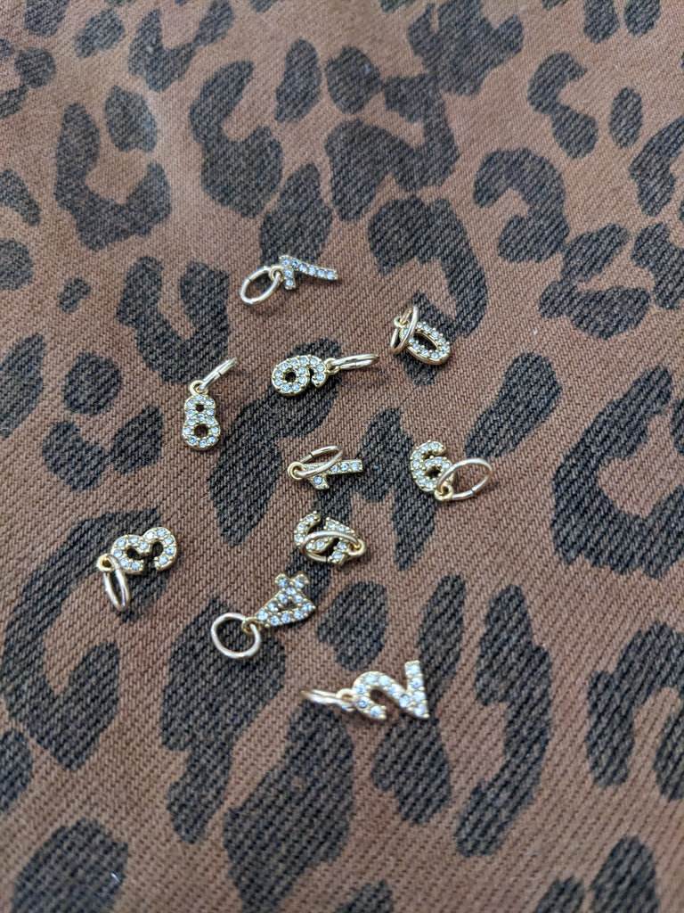 Farrah B Number Charms