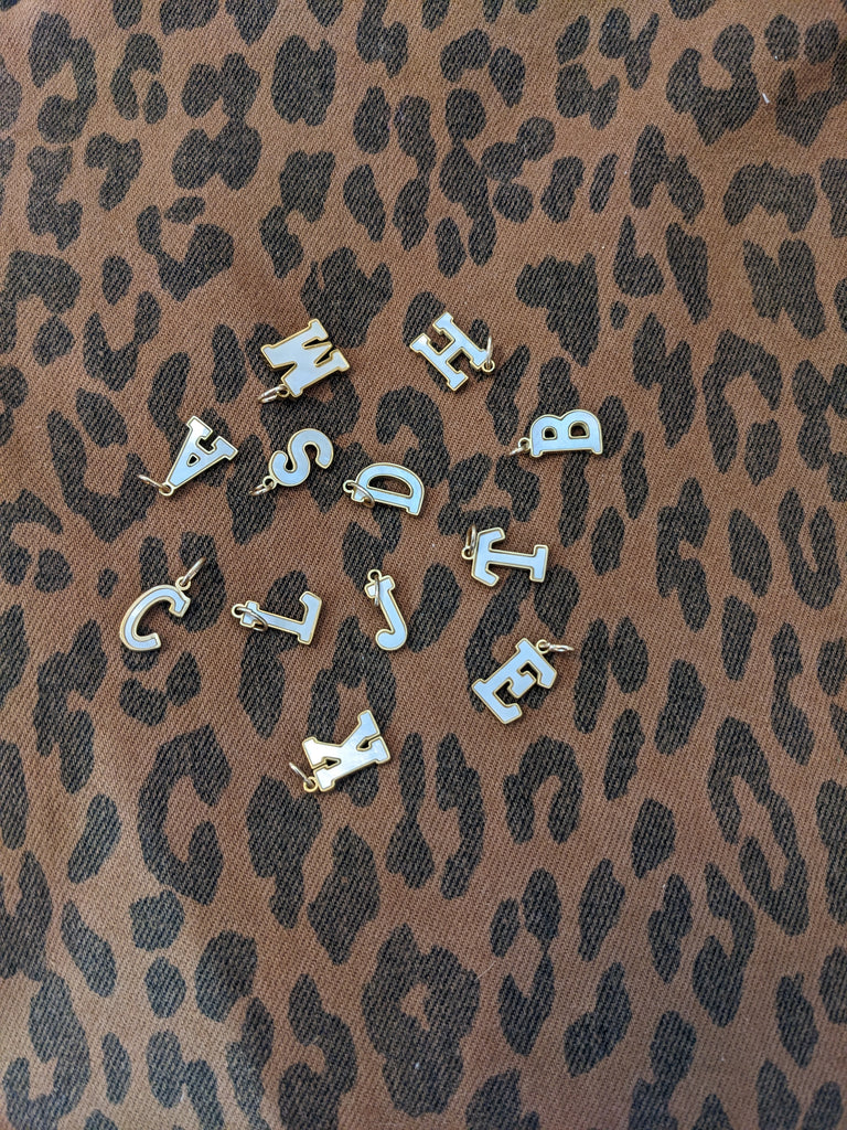 Farrah B Gold Initial Charms