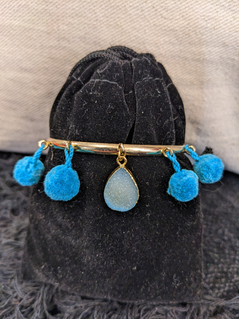 Flirt Pom Druzy Bracelet