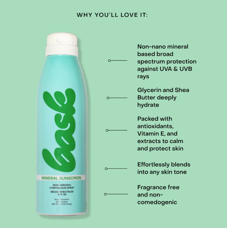 Bask SPF 30 Non-Aerosol Spray