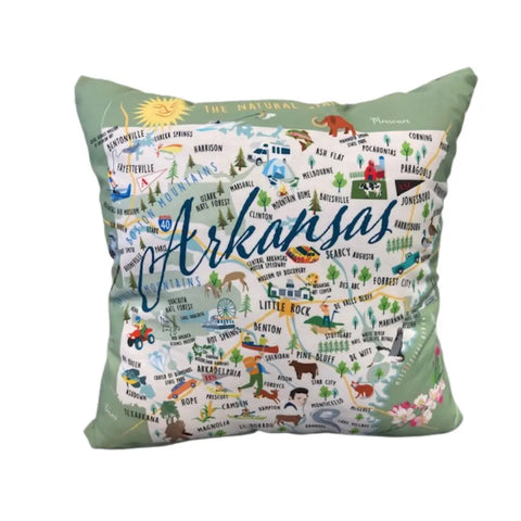 Arkansas Square Pillow