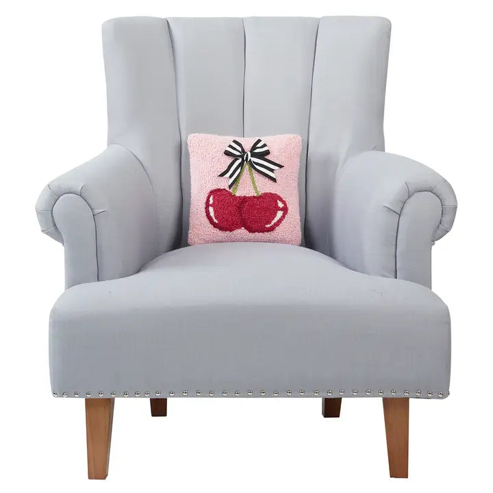 Cherries with Ribbon Hook Pillow