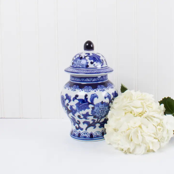 Blue Chinoiserie Ginger Jar Small