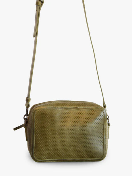 ABLE Medium Perforated Zipper Crossbody