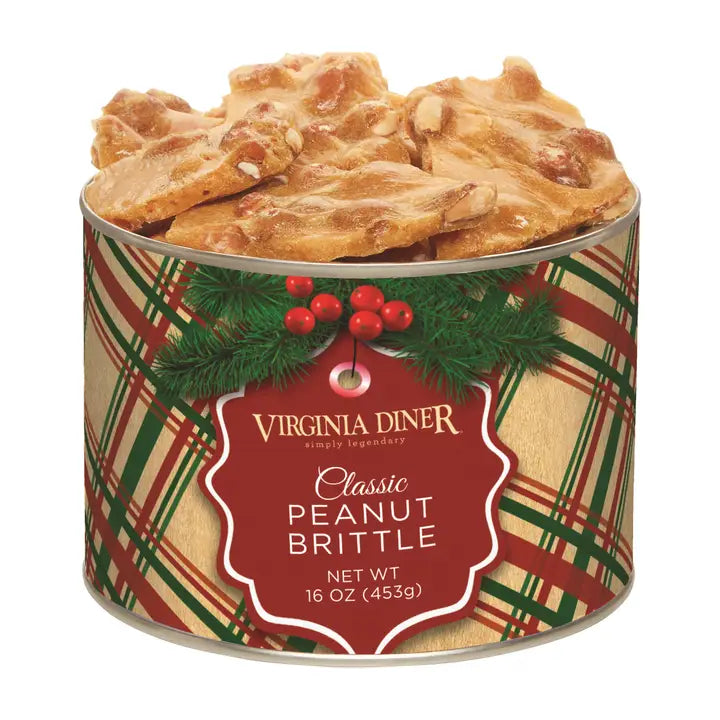 Holiday Plaid Classic Peanut Brittle 16oz