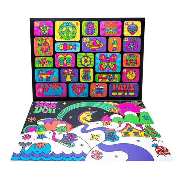 Nee Doh Squishmas Groovy Glob 2025 Fidget Toy Advent Calendar