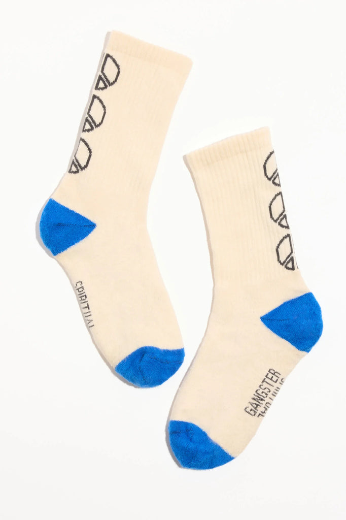 Peace Emblem Crew Sock