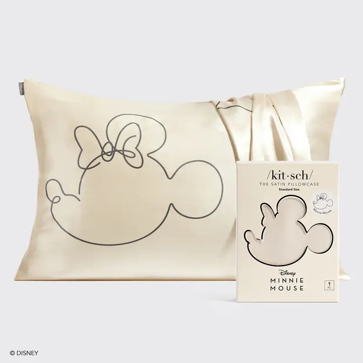 Kitsch & Mickey and Minnie Satin Pillowcase