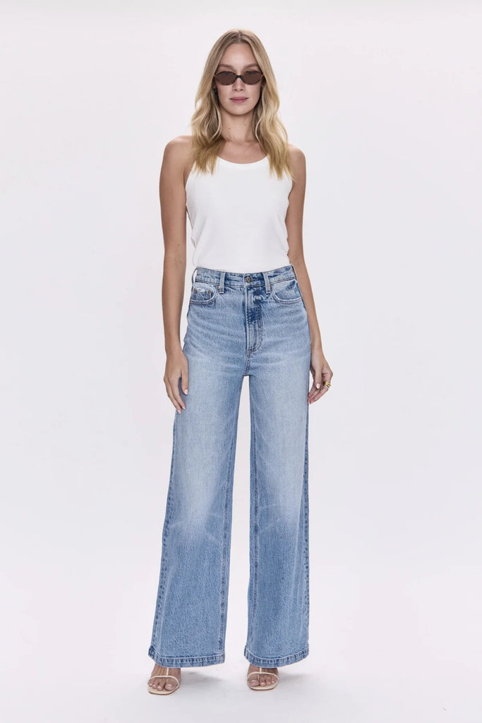 Lana High Rise Ultra Wide Leg Jean Break