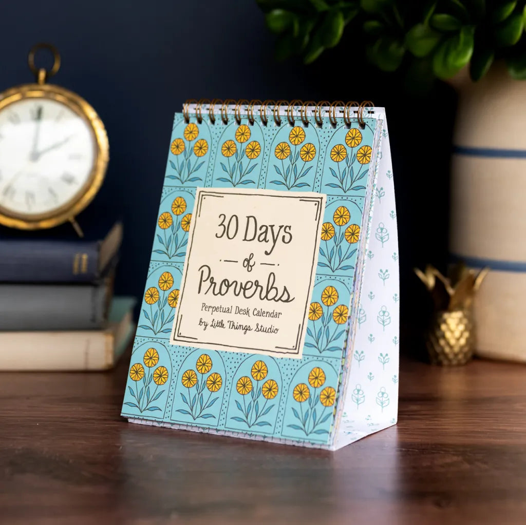 30 Days of Proverbs Calendar Blue