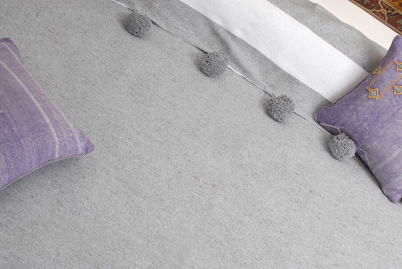 Berber Wares Akila Cotton Pom Blanket