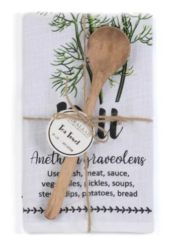 Tea Towel with Spoon Gift Set