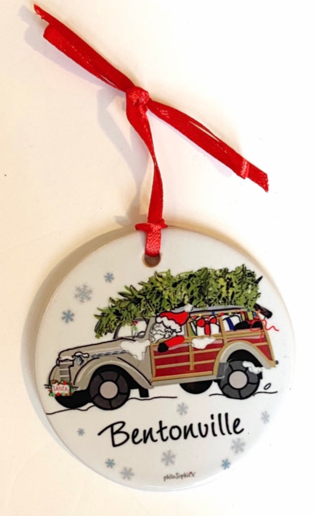 Santa Claus is Coming to Town Christmas Ornament