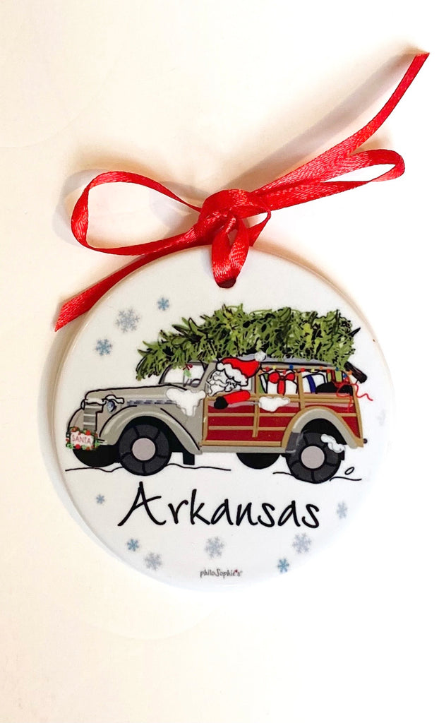 Santa Claus is Coming to Town Christmas Ornament