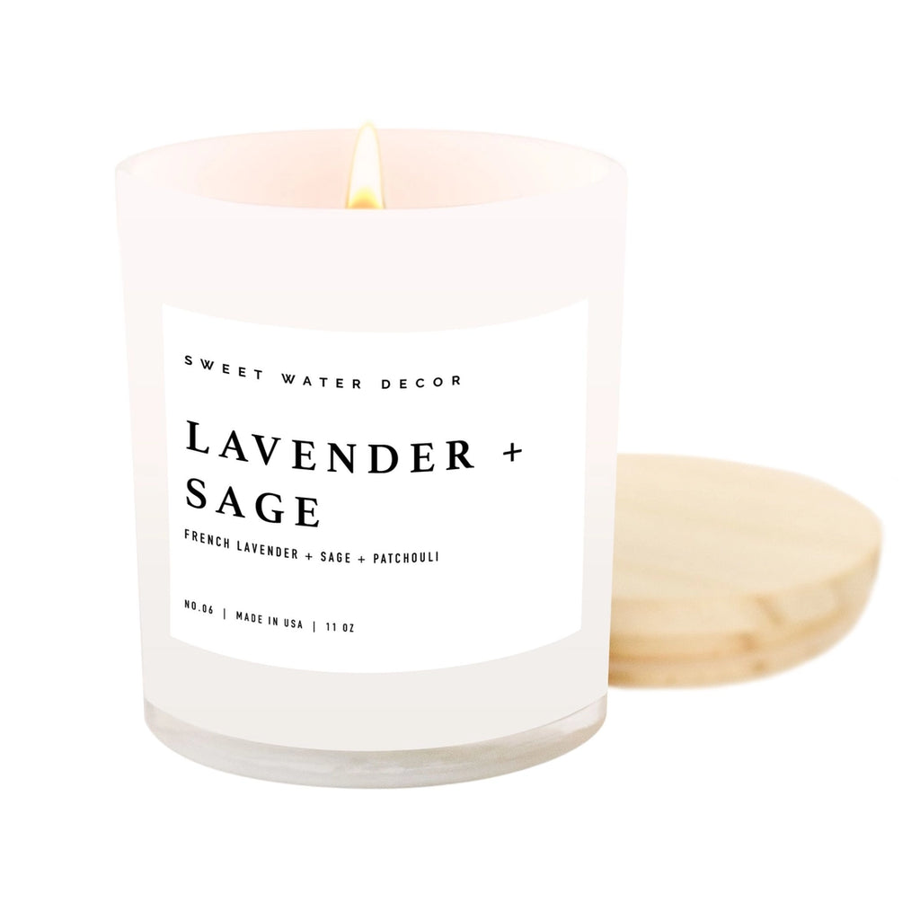White Jar Soy Candle
