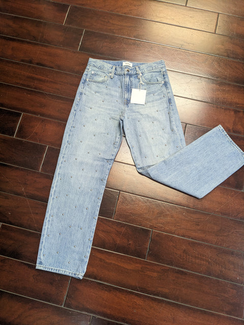 Lexi Mid-Rise Bowed Straight Leg Aries