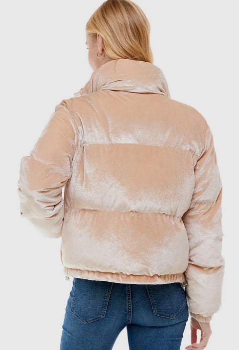 Velvet Puffer Jacket