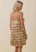Metallic Ruffled Dress
