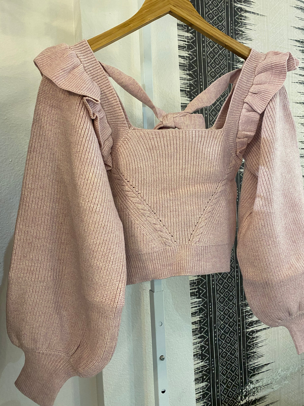 Lilac Adele Ruffled Sweater