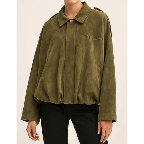 Olive Bomber Jacket