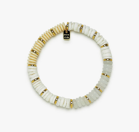 Carmel Mixed Bead Bracelet
