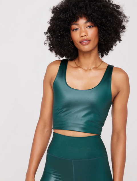 Indie Wet Look Crop Tank