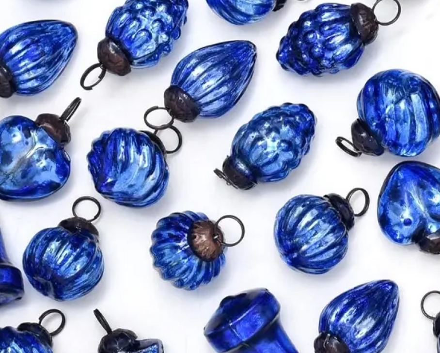 Blue Glass Ornaments