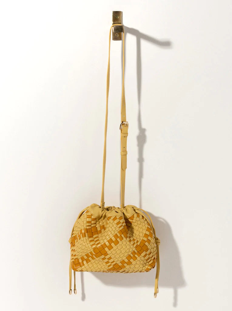 Blythe Plaid Drawstring Bag