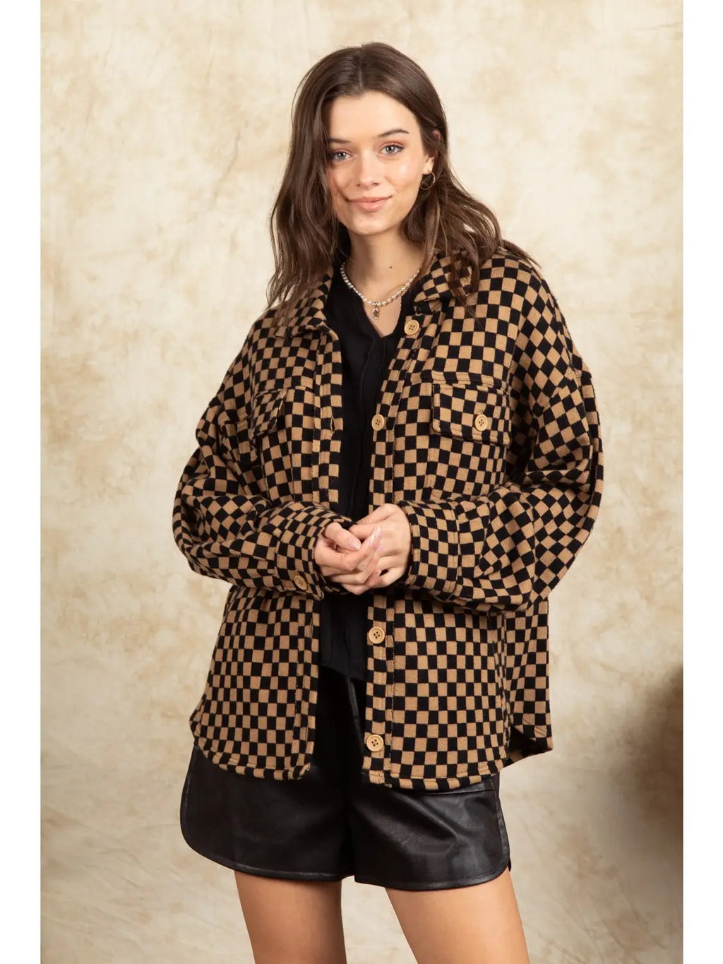Checkered Shacket