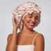 Adjustable Oversized Satin Bonnet Cherry Print