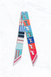 Horse Colorful Stripe & Block Print Scarf