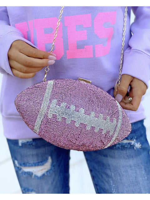 Crystal Football Purse