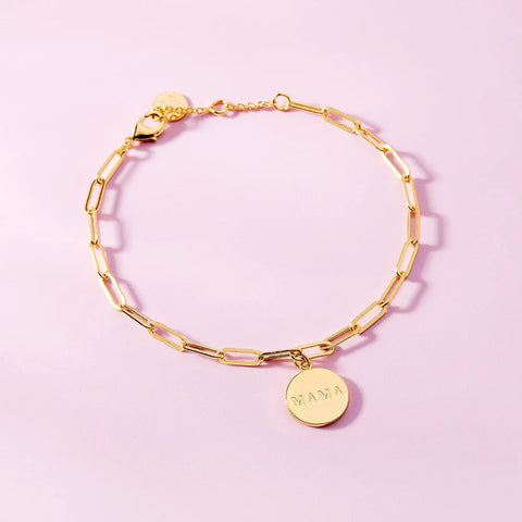 Pura Vida Mama Coin Bracelet