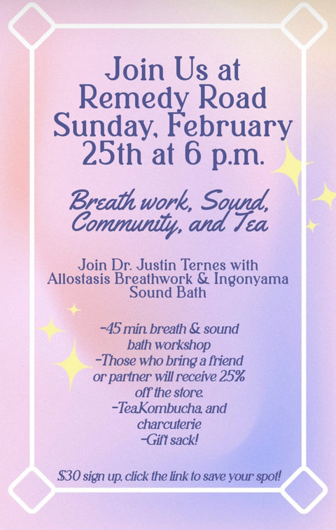 Breathwork, Community, Sound & Tea Workshop