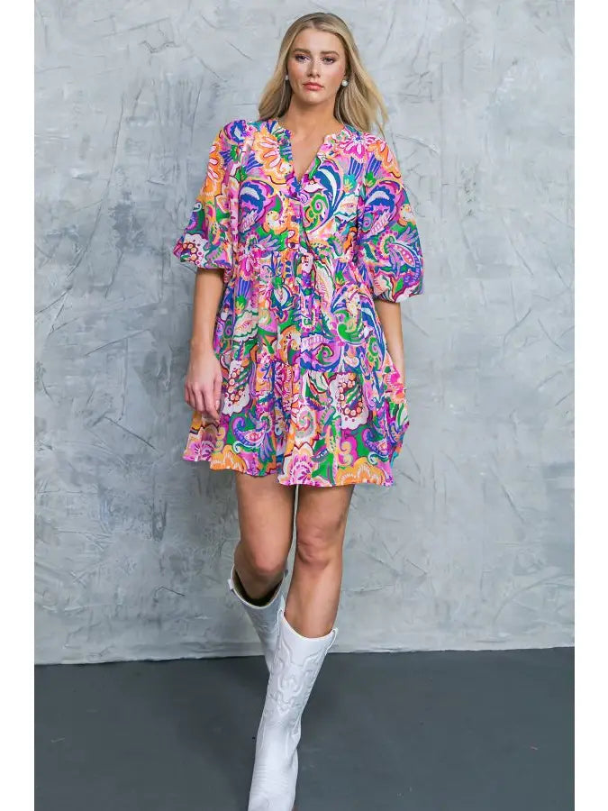 Lilly Woven Mini Dress