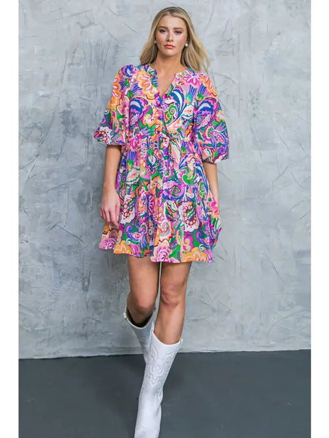 Lilly Woven Mini Dress