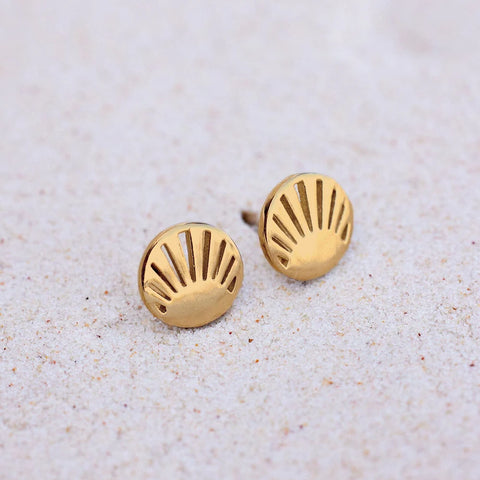 Cutout Sunburst Earring