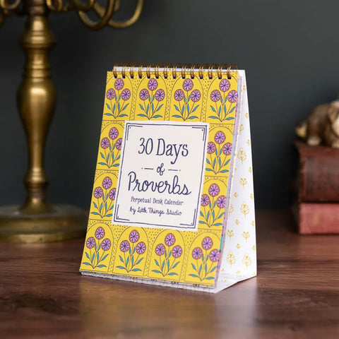 30 Days of Proverbs Calendar Yellow