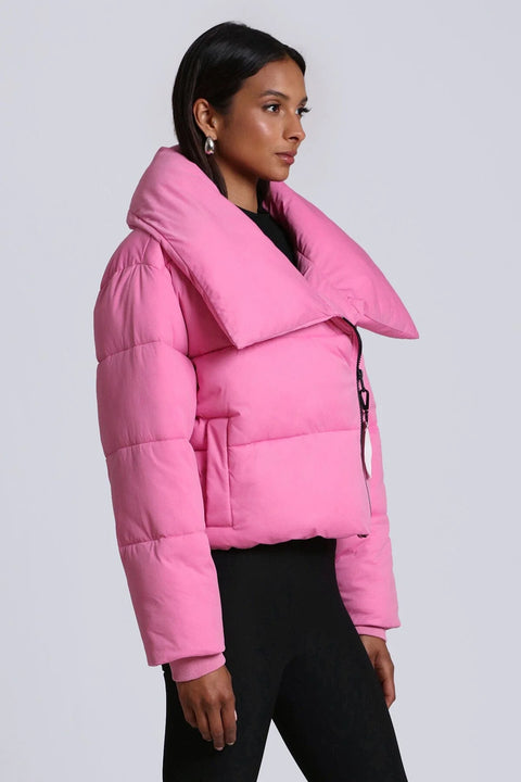 Thermal Puff Knit Coat