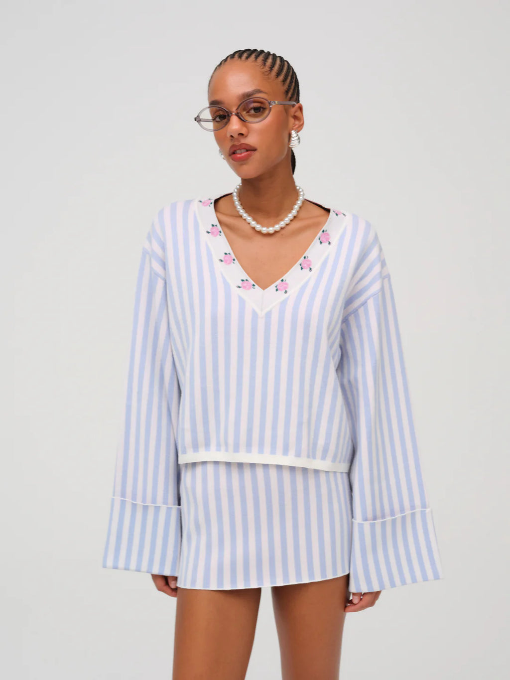 Edie Jacquard Knit Sweater