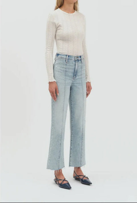 Pleaser High-Rise Ankle Jean Cupid