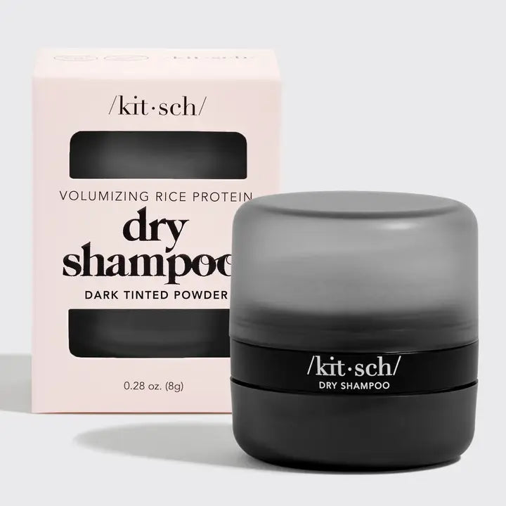 Volumizing Rice Protein Dry Shampoo Dark Tinted Powder