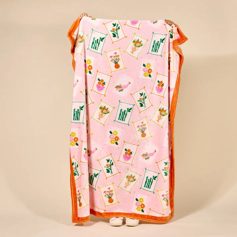 Snuggle Up Plush Blanket–It's Mahj Time