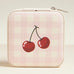 Cherry and Checker Pattern Jewelry Box