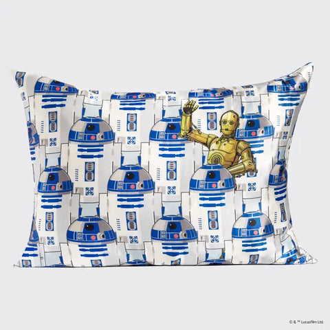 Star Wars & Kitsch Satin Pillowcase in R2-D2 & C-3PO
